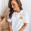 Odziez Damska Dstreet T-Shirty Basic | Klasyczny T-Shirt Damski Lemon Bialy Dstreet