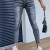 Odziez Damska Dstreet Jeansy Skinny | Jeansy Damskie Margo Szare Dstreet