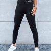 Odziez Damska Dstreet Legginsy | Legginsy Damskie Sportowe Simple Life Czarne Dstreet