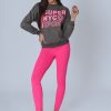 Odziez Damska Dstreet Bluzy Dresowe | Bluza Damska Nyc Ciemnoszara Dstreet