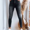 Odziez Damska Dstreet Jeansy Skinny | Jeansy Damskie Margo Czarne Dstreet