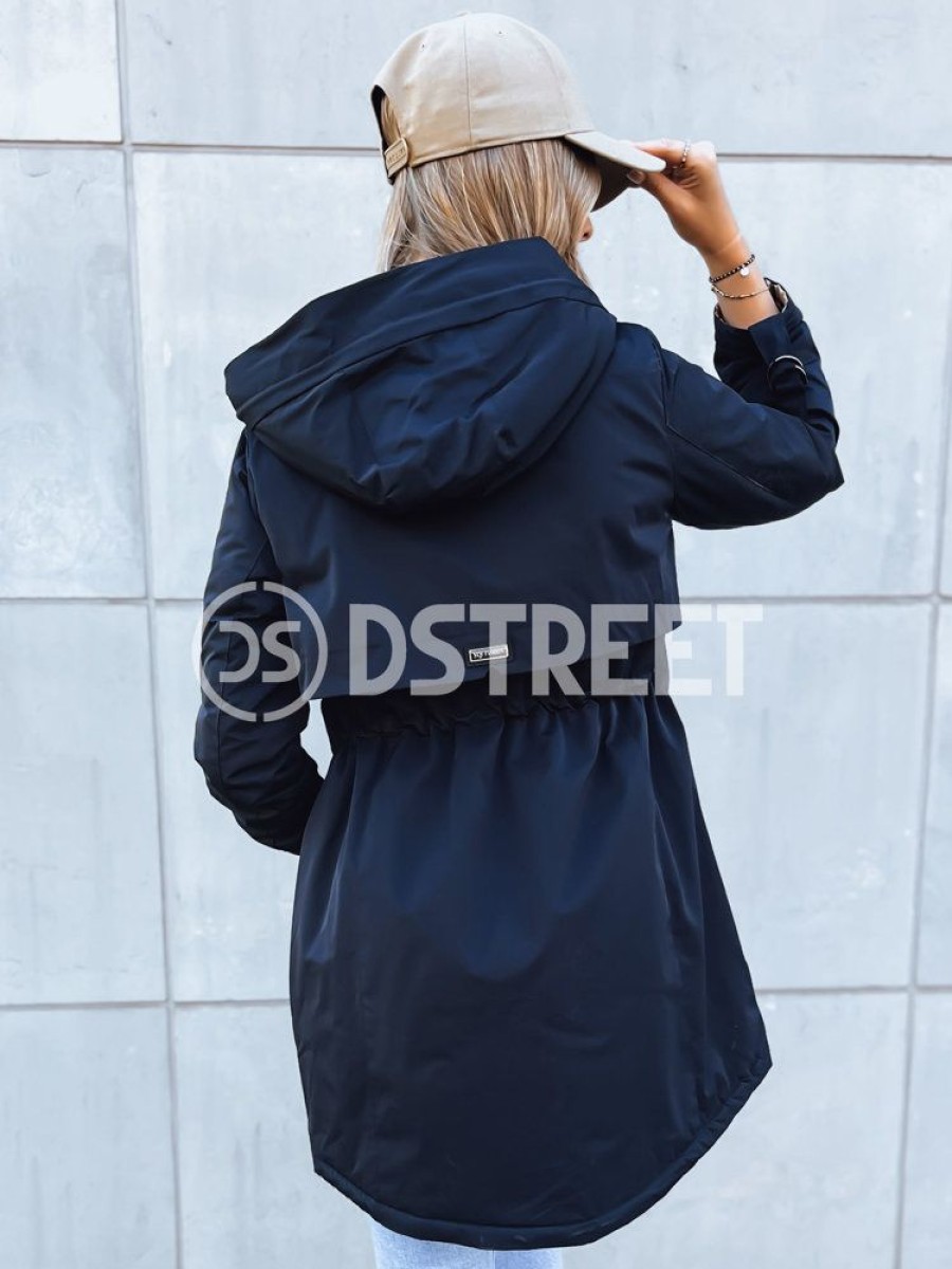 Odziez Damska Dstreet Kurtki Przejsciowe | Kurtka Damska Parka Stark Style Granatowa Dstreet