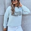 Odziez Damska Dstreet Bluzy Oversize | Bluza Damska Bez Kaptura Vancouver Mietowa Dstreet