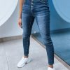 Odziez Damska Dstreet Jeansy Z Wysokim Stanem | Damskie Spodnie Jeansowe Skinny Stella Niebieskie Dstreet