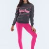 Odziez Damska Dstreet Bluzy Dresowe | Bluza Damska Dresowa Race Ciemnoszara Dstreet