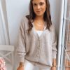 Odziez Damska Dstreet Swetry Dlugie | Sweter Damski Latina Jasnobezowy Dstreet