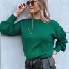 Odziez Damska Dstreet Swetry Dlugie | Sweter Damski Oversize Emerald Zielony Dstreet