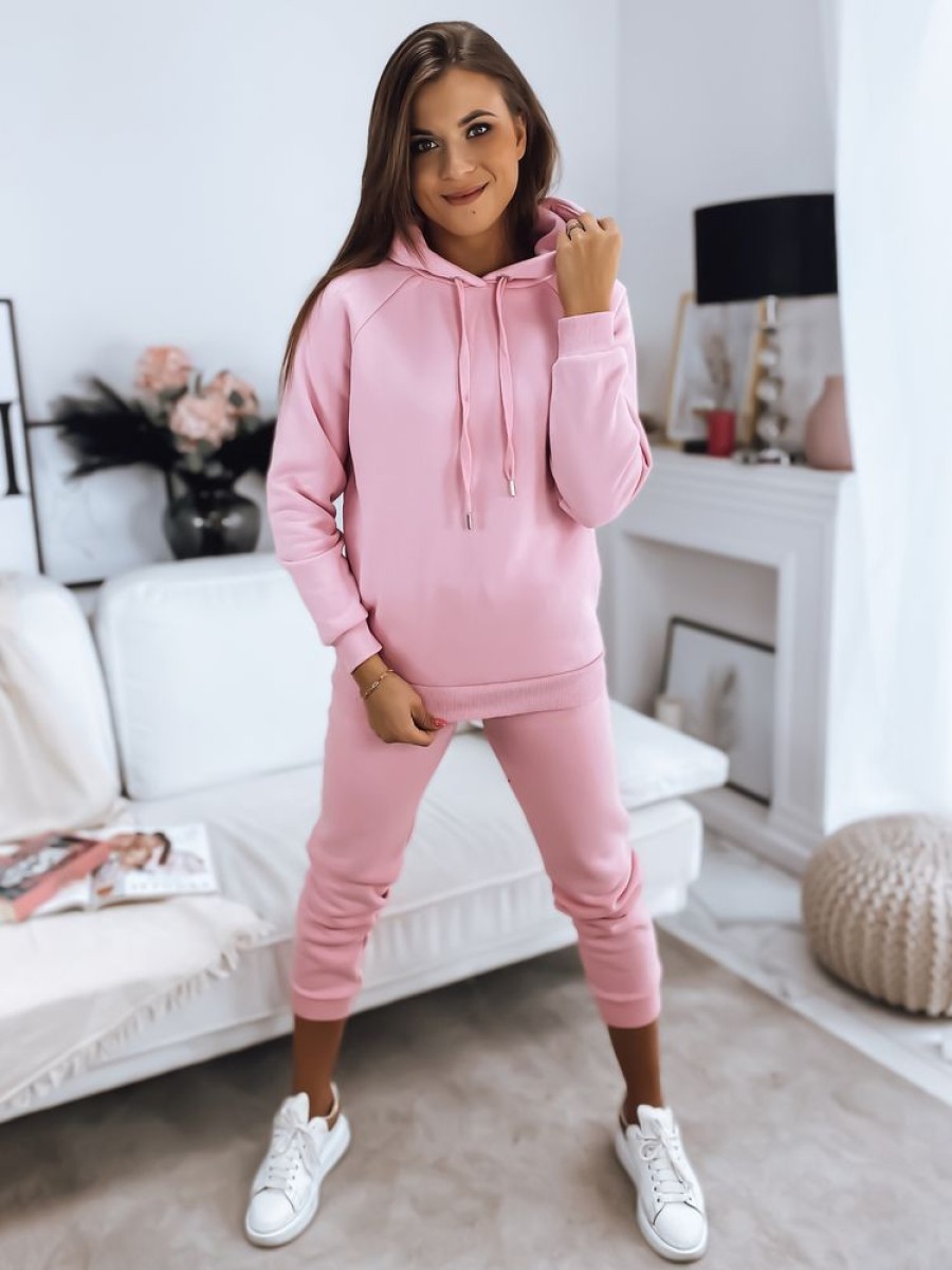 Odziez Damska Dstreet Bluzy Dresowe | Bluza Damska Polina Rozowa Dstreet